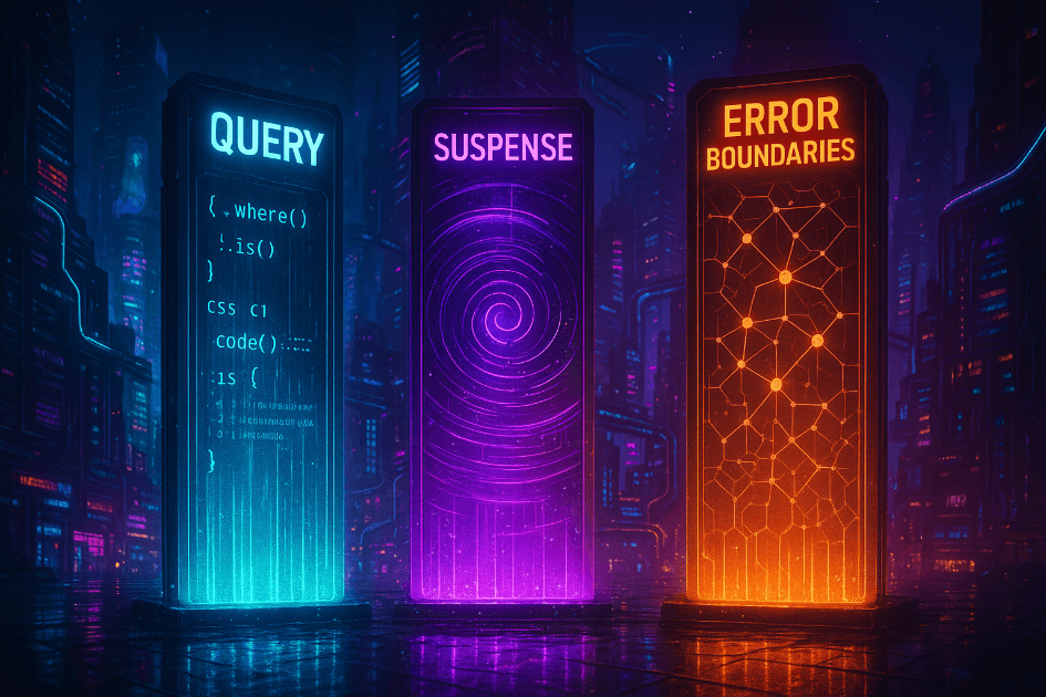A Trindade de Data Loading do React: Query + Suspense + Error Boundaries